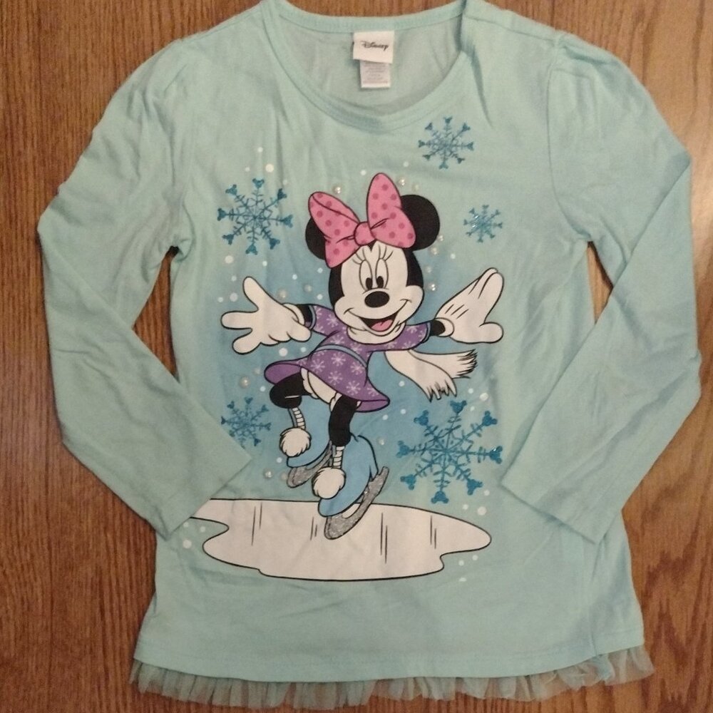 6 | Ice Skating Minnie Mouse Long Sleeve | Disney
